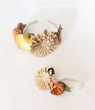 Ada - El Yapımı Kağıt Çiçekli Anne ve Bebek Tacı