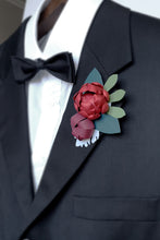 Bordo - Gelin Buketi & Damat Yaka Çiçeği