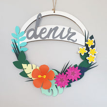 Aloha Yeni doğan odası kapı çelengi kapı süsü