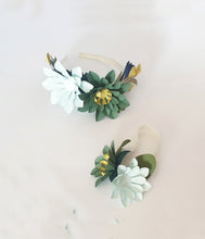 Lemon - Handmade Paper Flower Mother and Baby Crown