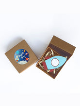 Uzayaaa - El Yapımı Kağıt Magnet Hediyelik - 50'li Set